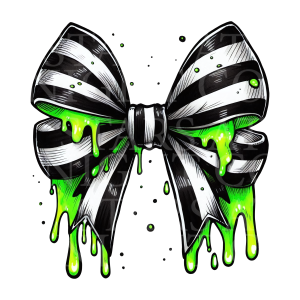 Halloween Movie Stripped Bow