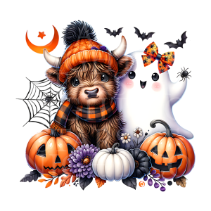 Highland Cow Ghost Spider