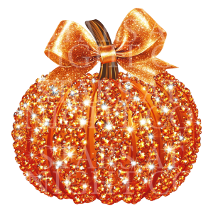 Orange Glitter Pumpkin