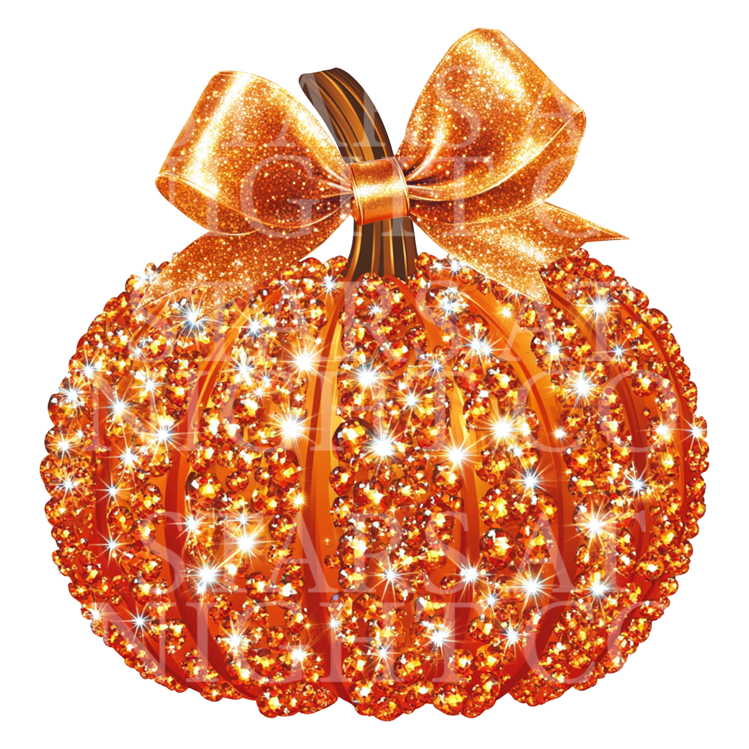 Orange Glitter Pumpkin