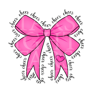 Pink Cheer Bow