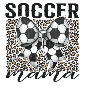 Soccer Mama Bow Leopard