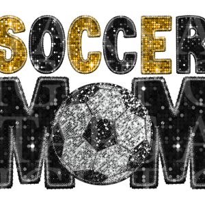 Soccer Mom Black And Gold