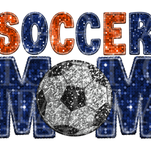 Soccer Mom Blue And Orange
