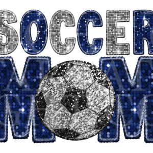 Soccer Mom Blue And Silver