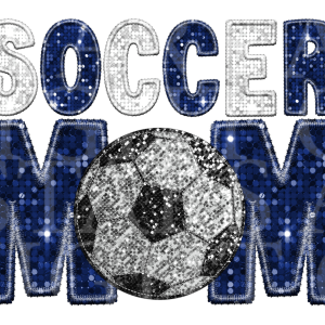 Soccer Mom Blue And White