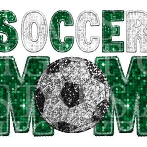 Soccer Mom Green And White