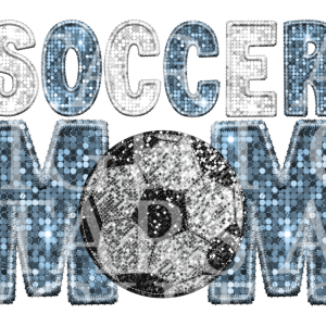 Soccer Mom Light Blue And White