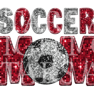 Soccer Mom Red And Silver
