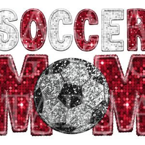 Soccer Mom Red And White