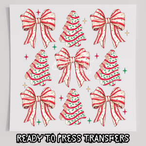Christmas Tree Snacks And Bows