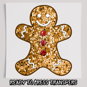 Faux Sequin Gingerbread Man