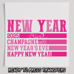 New Year 2025 Pink