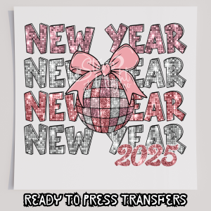New Year Pink And Silver