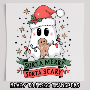 Sorta Merry Sorta Scary Ghost With Hat