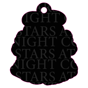 Boo Haw Ghost Charm Size Acrylic 1 1/2" w/Hole