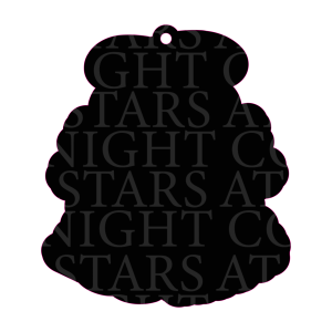Boo Haw Ghost Keychain Size Acrylic 3" w/Hole