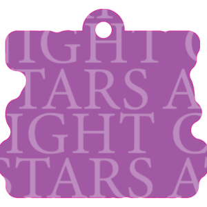Dramatic Unicorn Charm Size Acrylic 1 1/2" w/Hole