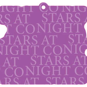 Dramatic Unicorn Keychain Size Acrylic 3" w/Hole