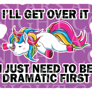 Dramatic Unicorn Acrylic Decal Combo