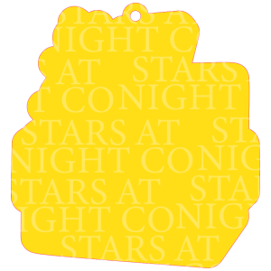 Dumpster Fire Keychain Size Acrylic 3" w/Hole