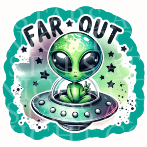 Far Out Alien Acrylic Decal Combo