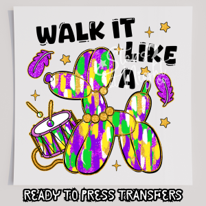 Faux Glitter Walk It Like A Dog