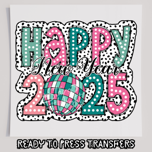 Faux Glitter New Year Pastel