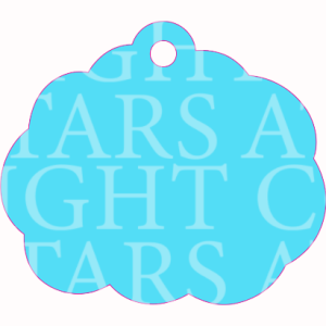 Im Here For The Red Flags Charm Size Acrylic 1 1/2" w/Hole