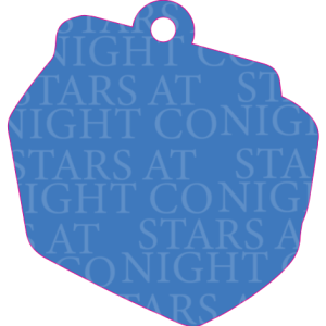 Little Cooler Charm Size Acrylic 1 1/2" w/Hole