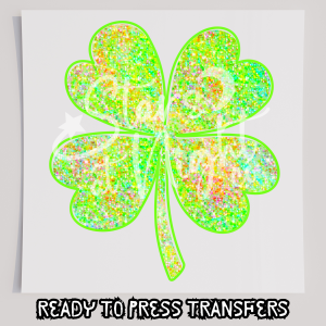 Neon Green Shamrock