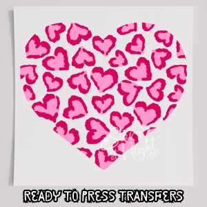 Pink Cheetah Heart