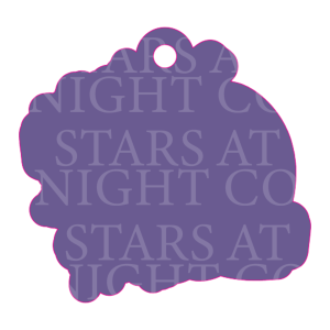 Sorta Sweet Sorta Spooky Charm Size Acrylic 1 1/2" w/Hole