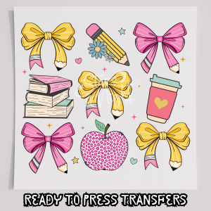 Teacher Coquette Pencil Bow