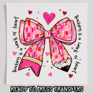 Teacher Valentines Pencil Bow