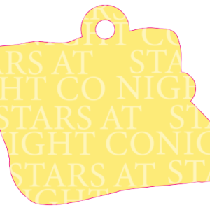 The Good News Charm Size Acrylic 1 1/2" w/Hole