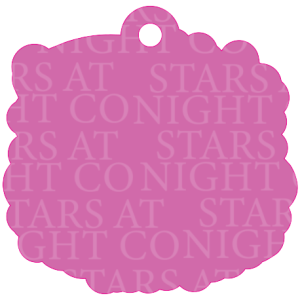 You Cant Come Aliens Charm Size Acrylic 1 1/2" w/Hole