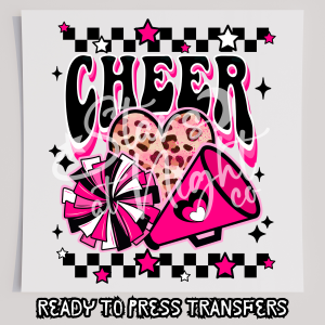 Cheer Mom Hot Pink Leopard