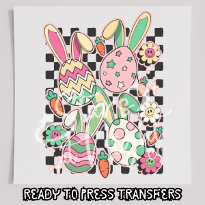 Retro Easter Eggs With Ears
