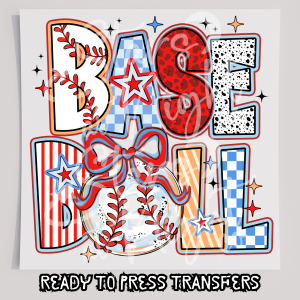 Baseball Coquette Bow