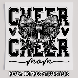Cheer Mom With Black Bow