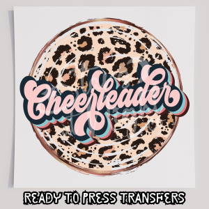 Cheerleader Leopard Print Circle