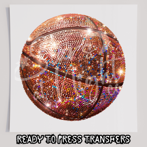 Faux Glitter Basketball