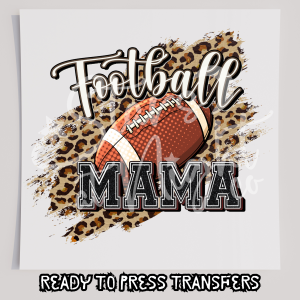 Football Mama Leopard Print