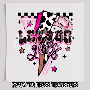 Lets Go Girls Bridesmaid Cow Print Lightning Bolt