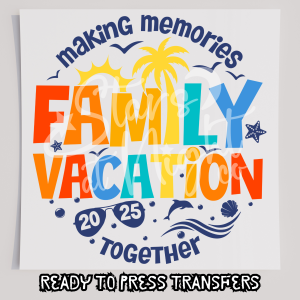 Making Memories Family Vacation Dark Blue