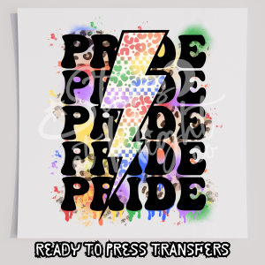 Pride Paint Splat Lightning Bolt