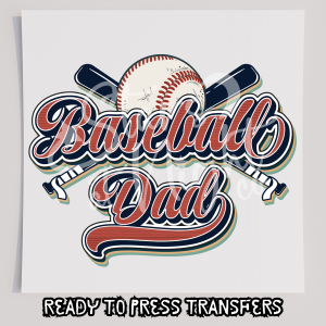Retro Baseball Dad Design