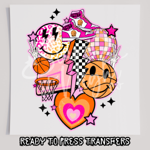 Retro Basketball Collage