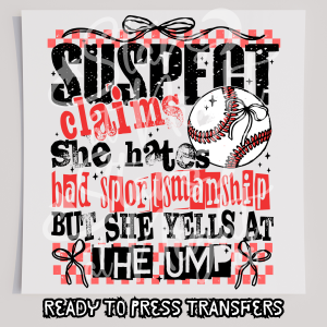 Suspect Claims Baseball Black
